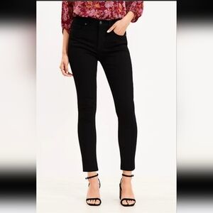 Black Midrise Ankle Skinny Jeans Classic Closet Staple Grunge Casual 15/32